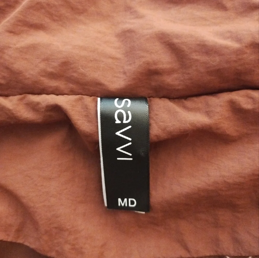 Savvi Kendra Puffer, Size M, Color Cinnamon